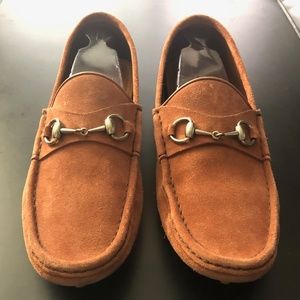 Gucci Driver Loafer Suede Shoes US Size 12